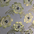 Gold Floral Chenille Jacquard Stoff für Kleid